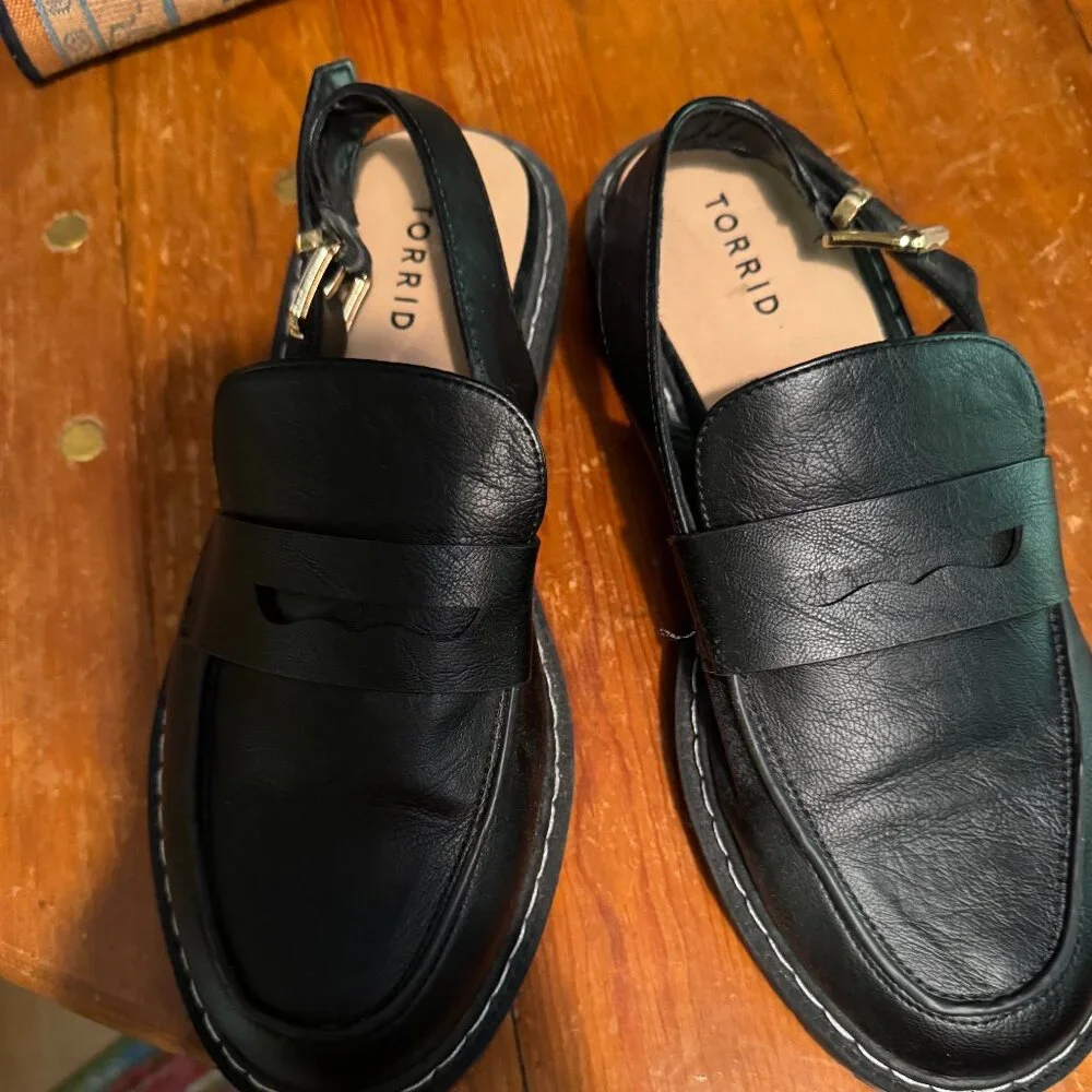 Torrid Women's Black Slingback 8.5 WW - Picture 1 of 2